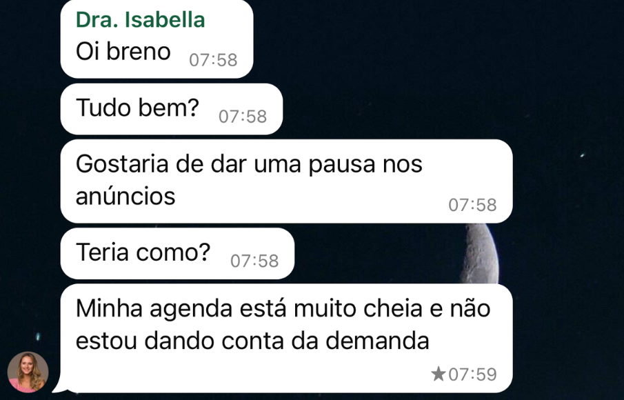 Print de tráfego pago dando certo